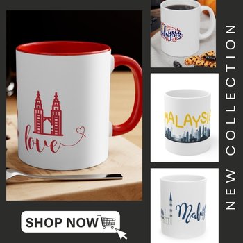 Shop for mugs with malaysian images