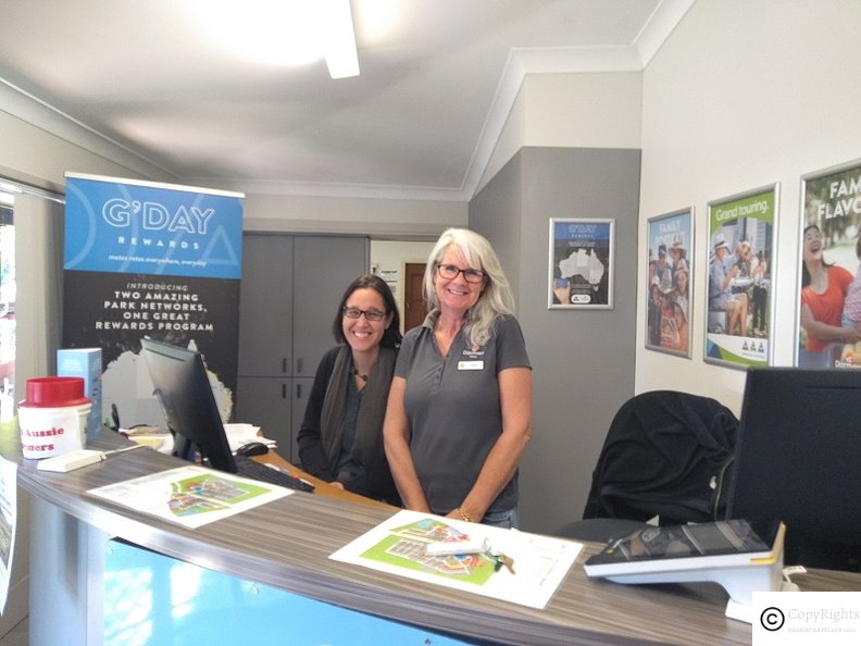 Lovely staff at Discovery Park in Forster