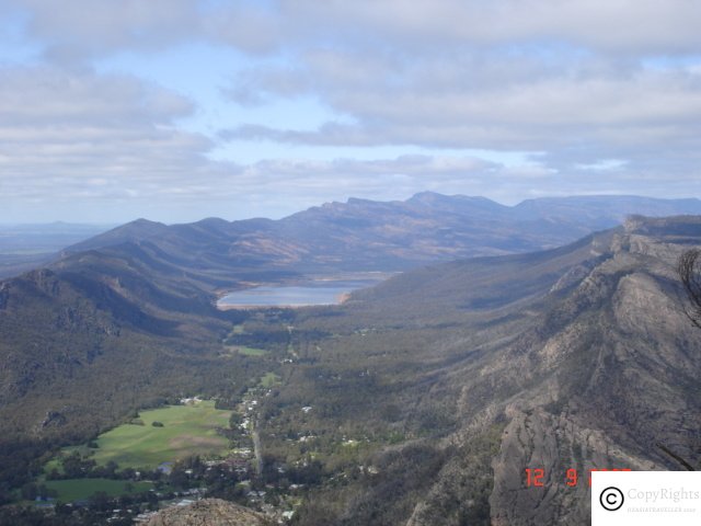 Scenic Views from a lookout in Grampians