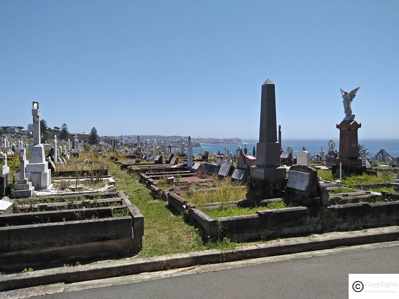 Bondi To Coogee Walk. An old graveyard in Clovelly