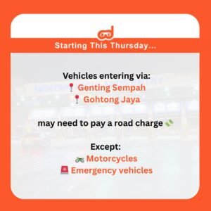Tolls in Genting Highlands