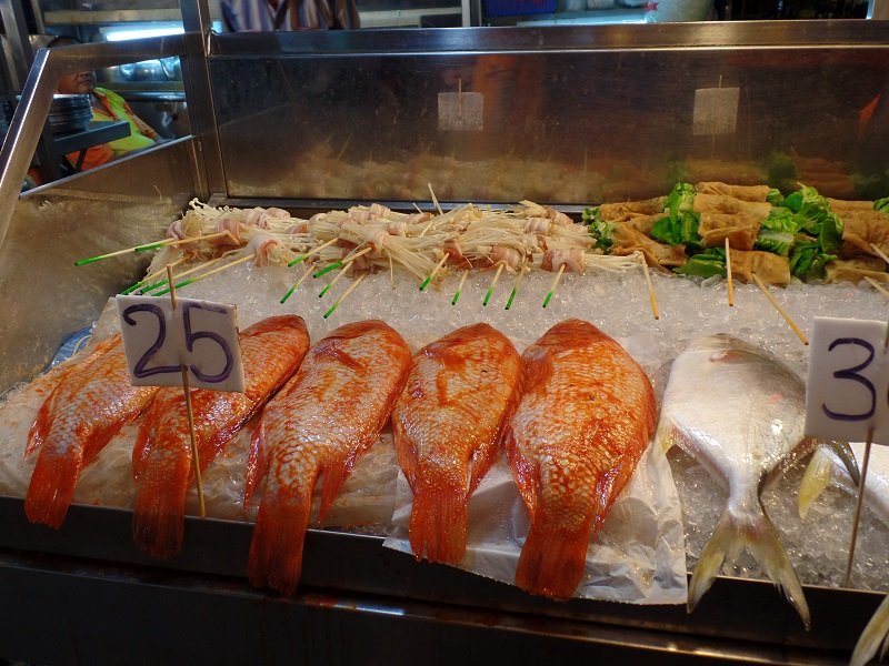 Seafood Stalls in Jalan Alor