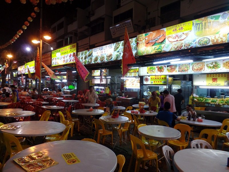 Seafood restaurants in Jalan Alor