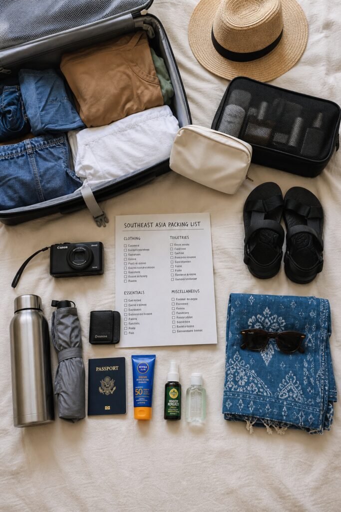 southeast asia packing list 1
