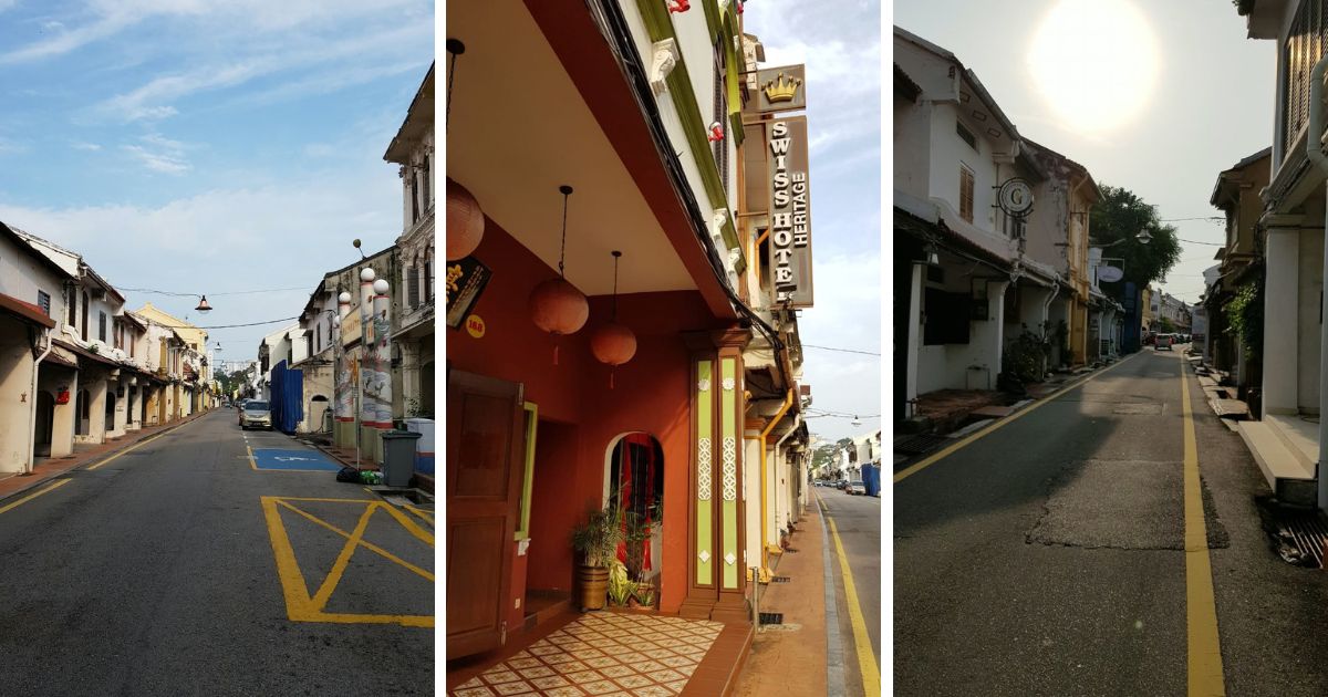 historical shophouses in melaka